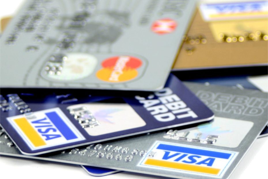 A set of credit cards